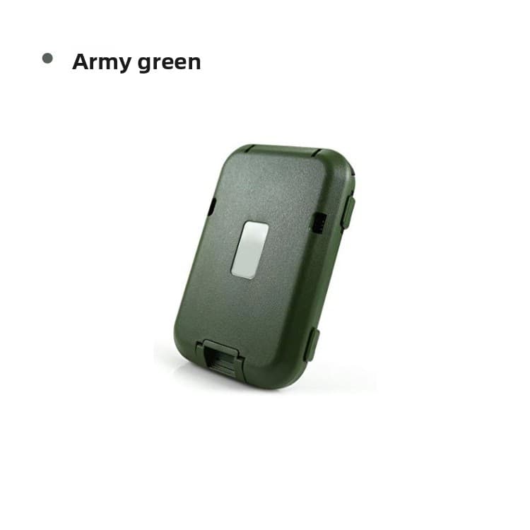 Army green RFID Blocking Aluminium Card Holder Wallet Waterproof Hard Shell
