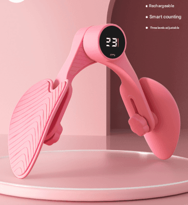 Pink Smart Kegel & Thigh Master with Counter - Adjustable Pelvic Floor