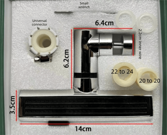 Waterfall Kitchen Tap Extender 360 Swivel Faucet Aerator Attachment 3 Spray