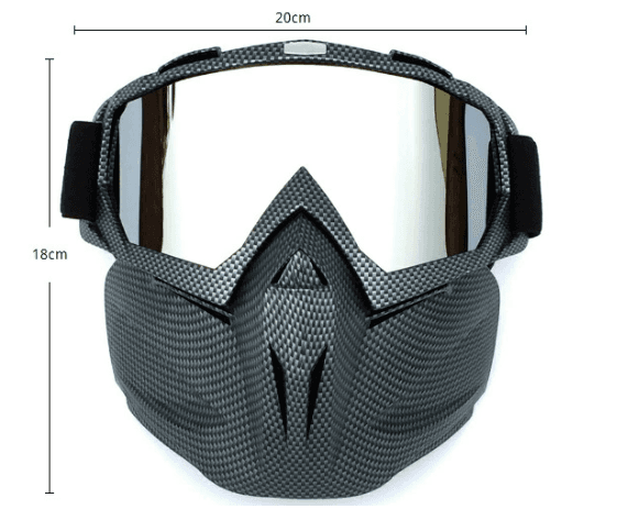 Black Full-Face Snow Goggles with Mirror Lens - Ultimate Protection