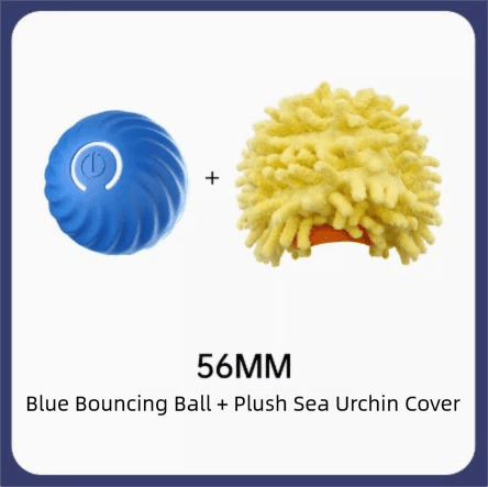 Blue Interactive Gravity Bouncing Dog Toy Ball (56MM) - Smart Automatic