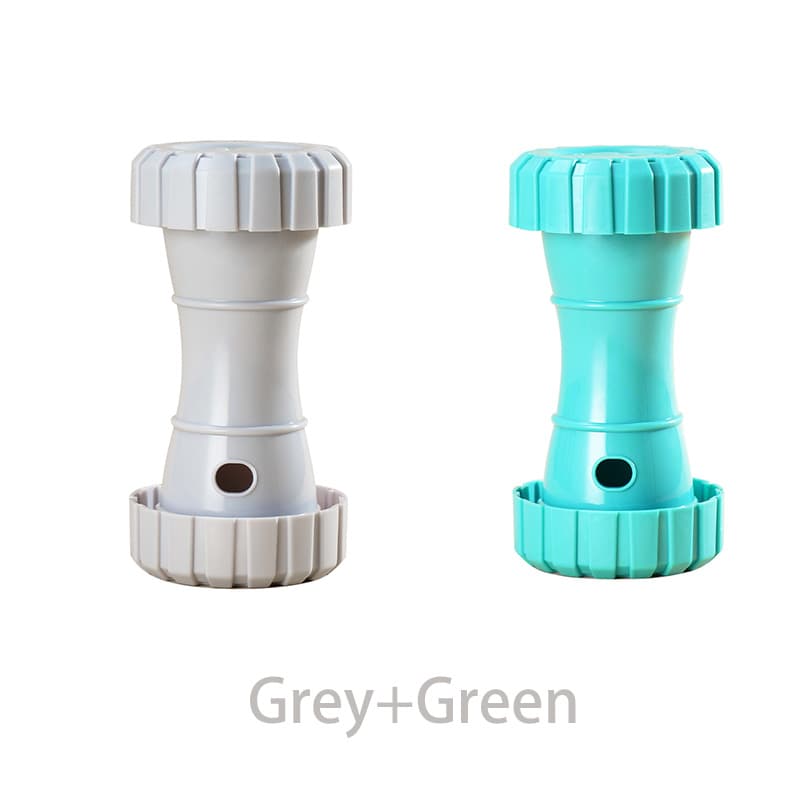 2 Pack（Grey+Green）: Cat and Dog Treat Dispenser Toy - Grey Green