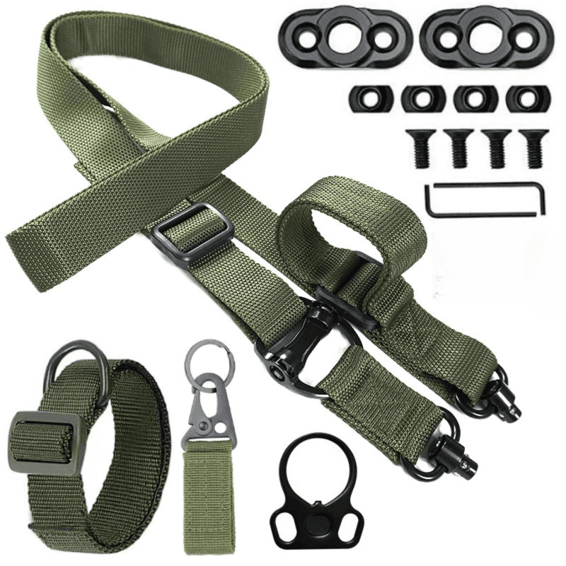 Green Quick-Adjust MS4 Tactical Sling System - Single/Two-Point Conversion