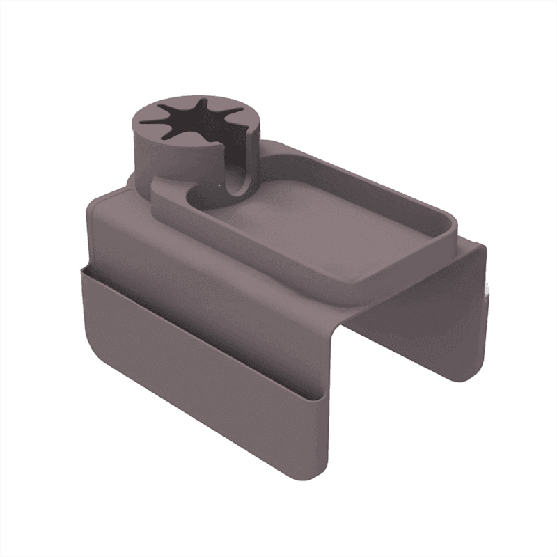 Brown Waterproof Silicone Couch Armrest Cup Holder Tray - Non-Slip