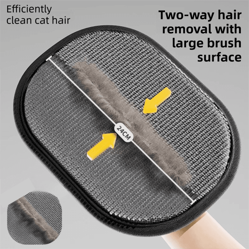 2-Pack Pet Hair Removal Tool (24 × 18 cm) - Reusable Static Removal Gloves
