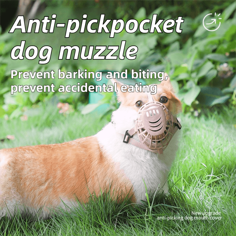 Anti-Biting & Anti-Foraging Dog Muzzle - Breathable & Soft TPE - #2 Fits 5kg
