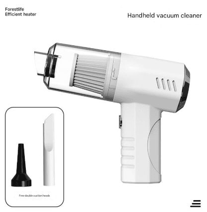 White 2-in-1 Cordless Handheld Vacuum and Air Blower - Portable