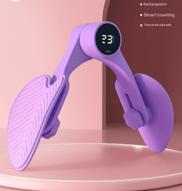 Purple Smart Kegel & Thigh Master with Counter - Adjustable Pelvic Floor