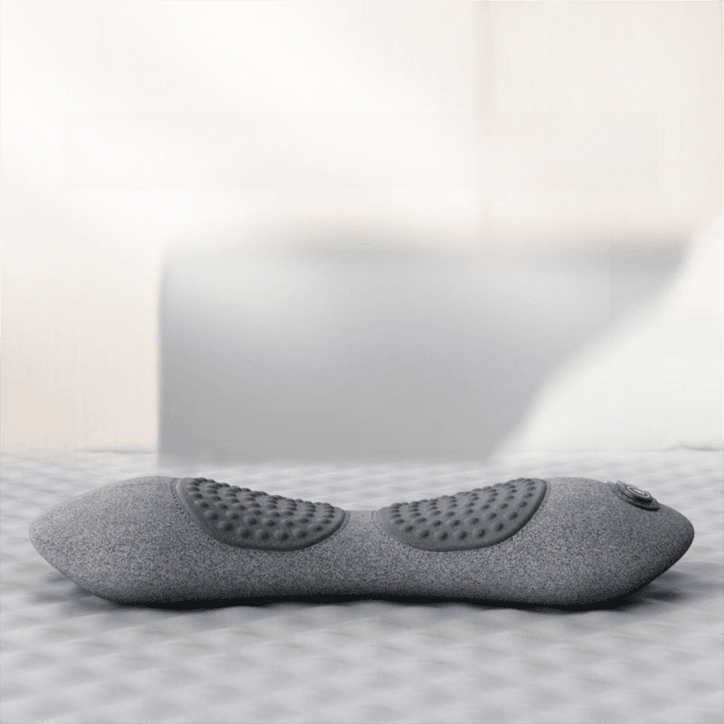 Light Grey 3-in-1 Heated Back Stretcher with Vibration Massage & Traction