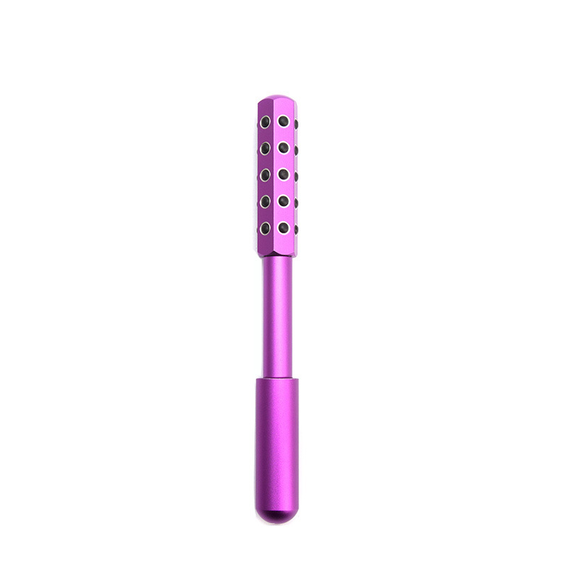 Purple Germanium Stone Facial Roller - Uplifting & Sculpting Beauty Massager