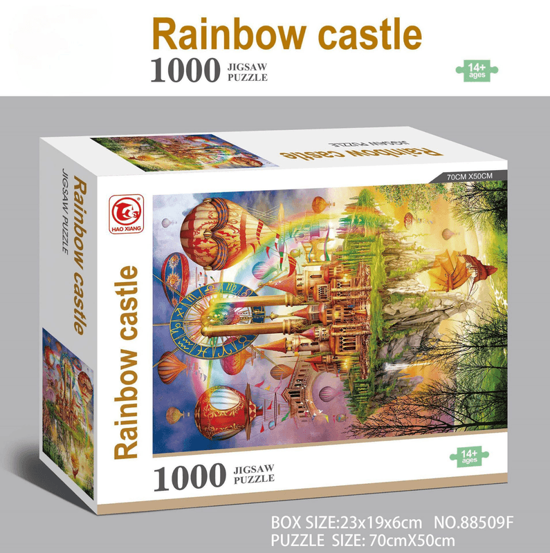 1000 piece Jigsaw Puzzle for Adults - Landscape Cityscape - Rainbow Castle