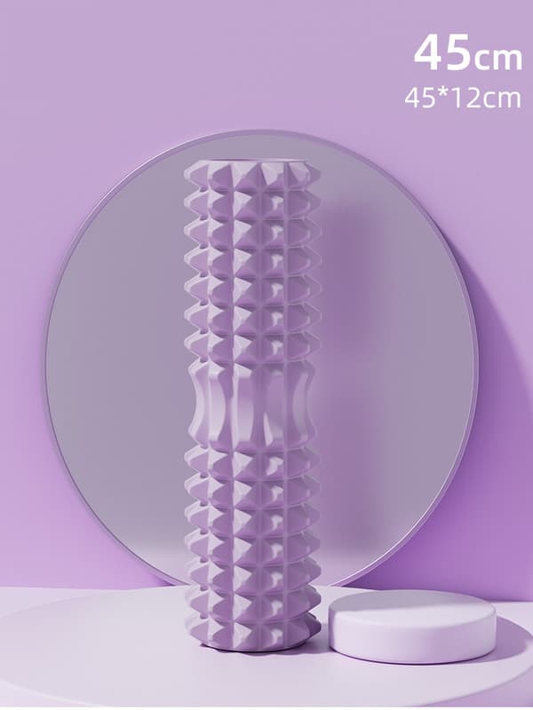 Purple High-Density 3D Trigger Point Foam Roller - Solid Core Massager
