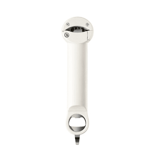 White Multi-Functional Adjustable Can and Bottle Opener - Heavy Duty Jar