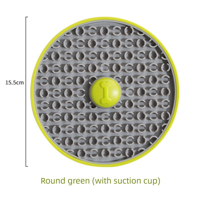 Green Interactive Pet Slow Feeder & 3D Textured Oral Cleanner - 3-in-1