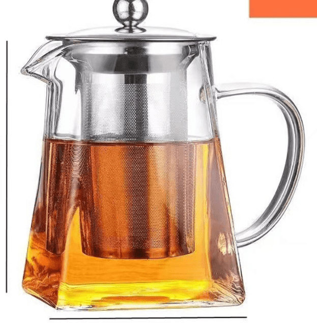 750 ml Heat-Resistant Glass Teapot with 304 Stainless - 750 ml Thickened