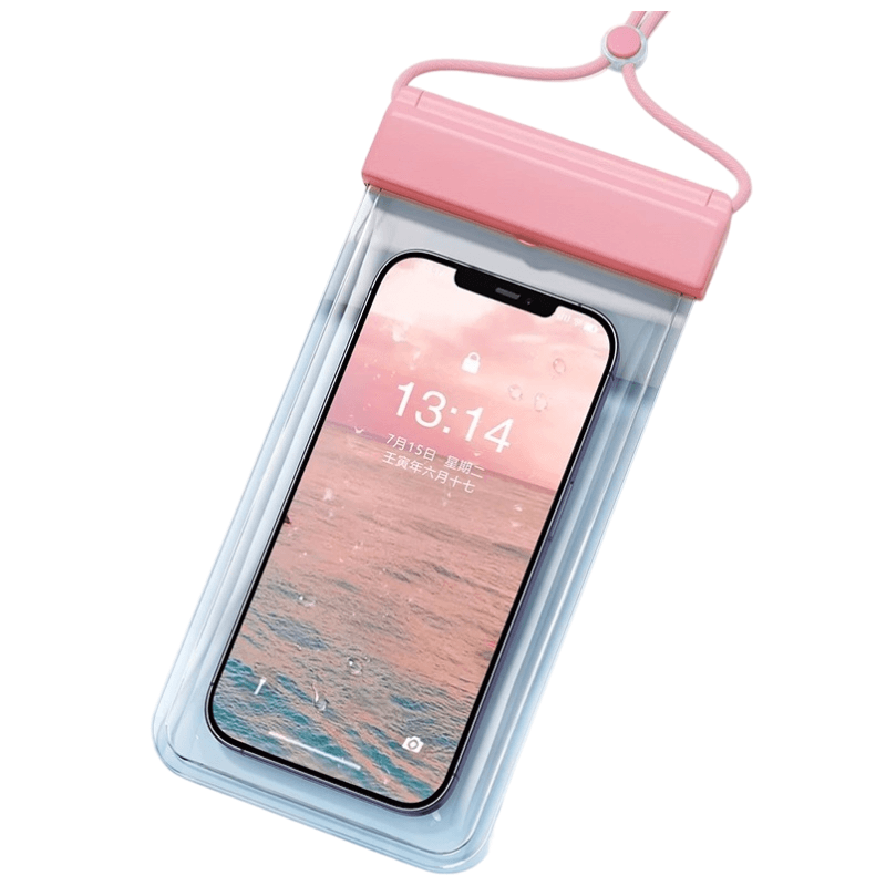 3-PCS Pink IPX8 Waterproof Phone Pouch (19×11 cm) - Universal Touch Screen