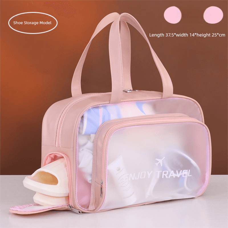 Pink Waterproof Wet Dry Separation Travel Bag - Gym, Beach, Swim, Sports