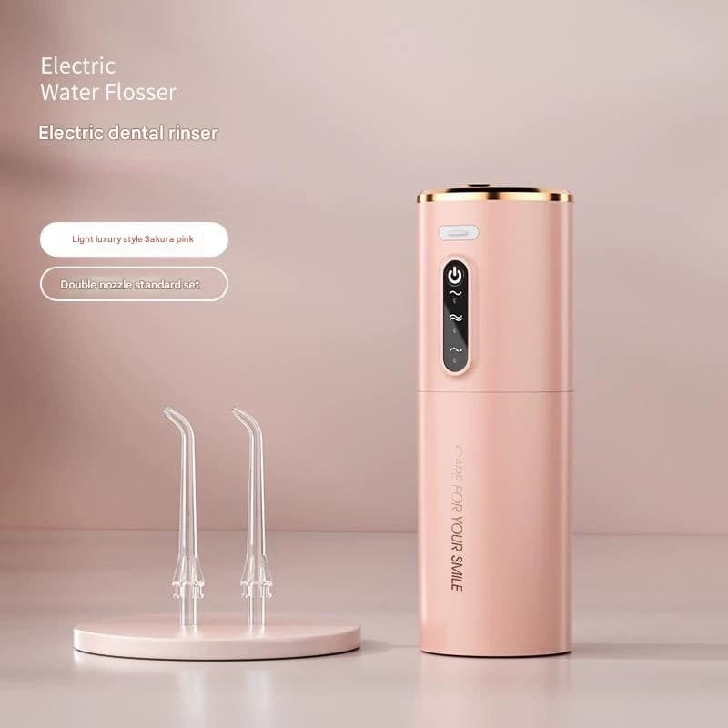 Portable Electric Water Flosser - USB-C Rechargeable, Multiple Modes - Pink