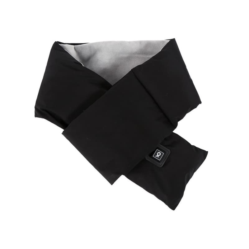 Black USB Electric Heated Scarf - Portable Puffer Neck Warmer with 3-Level