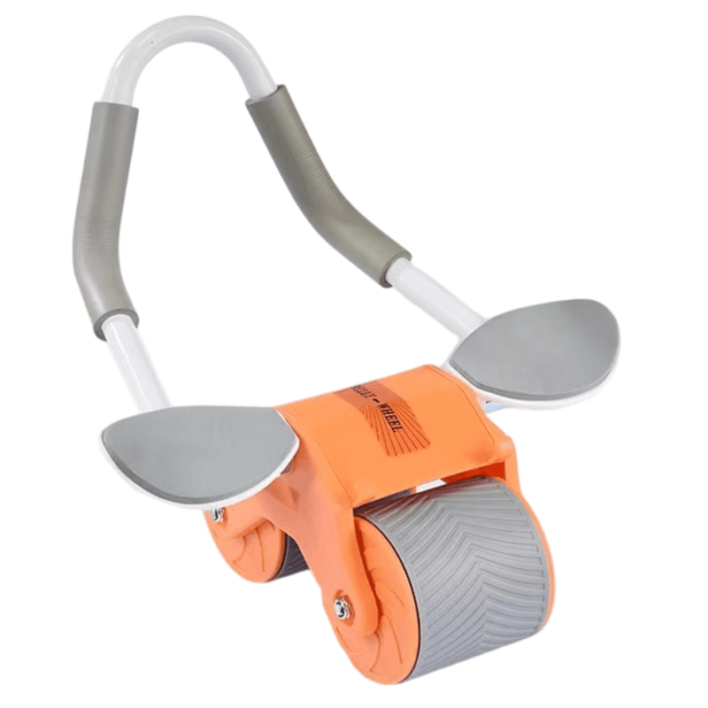 Orange Multifunctional Abdominal Roller with Automatic Rebound - Core