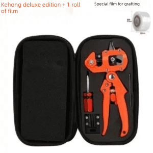 Orange Handheld Grafting Shear with Replaceable Blades and Pruning Function