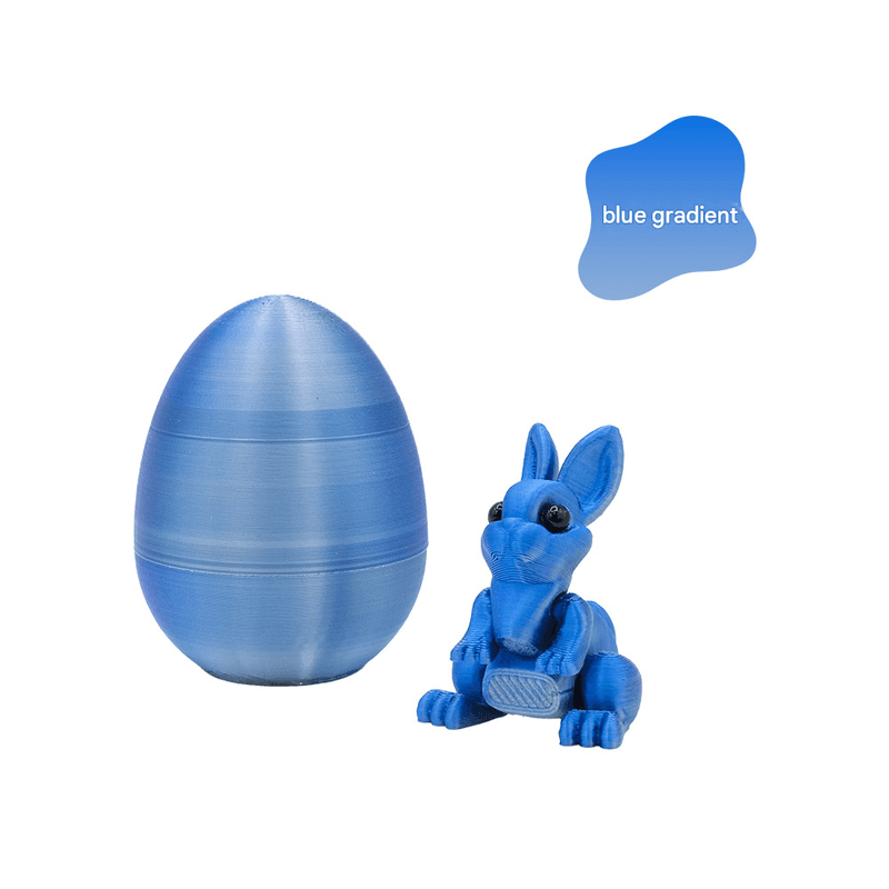 3-Piece Deep blue gradient Easter Surprise Egg Set - Identical Interactive