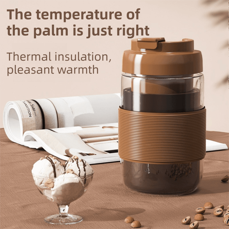 Portable Electric Coffee Bean Grinding Cup & Juicer with Safe Hidden