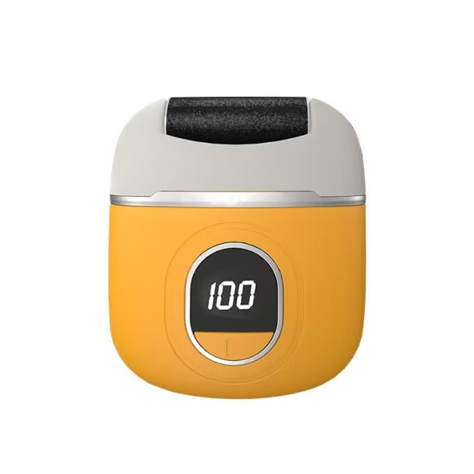Yellow Smart Digital Electric Foot File - Automatic Dead Skin Remover