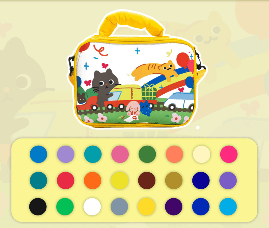 24 colors Kids Double-Layer Marker Set with Carry Case - Portable Art Supply