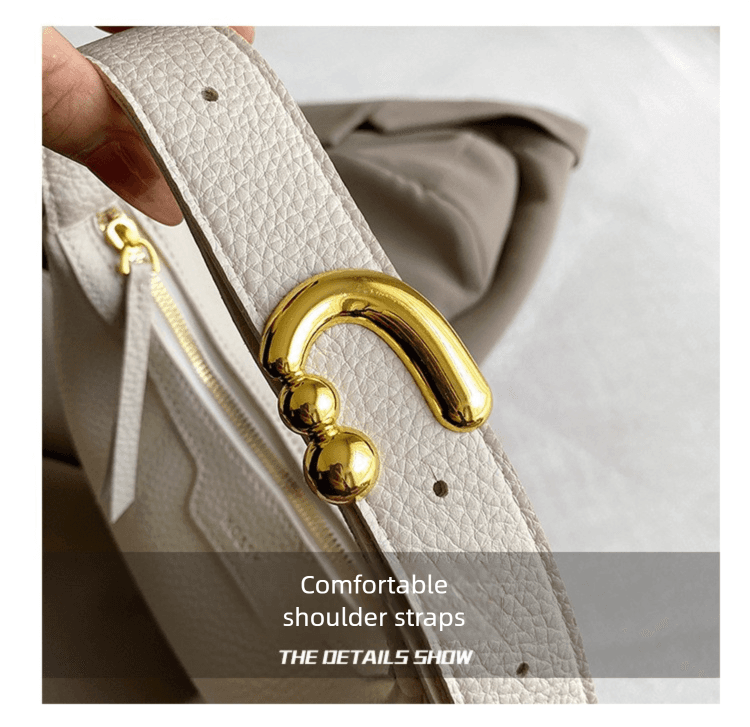 White Women's New Fashion Crescent Bag - Single Shoulder Crossbody Handbag