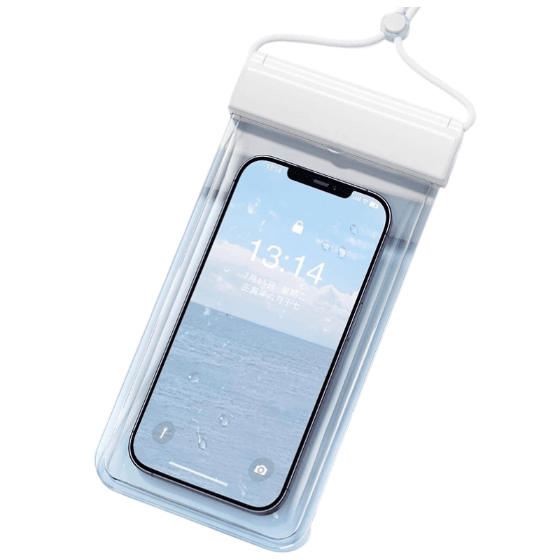3-PCS White IPX8 Waterproof Phone Pouch (19×11 cm) - Universal Touch Screen