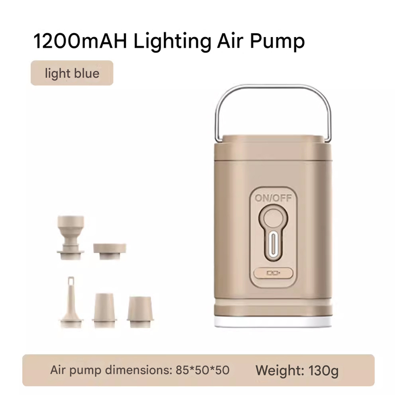 Mini 3-in-1 Portable Camping Air Pump and Lantern 1200mAh Rechargeable