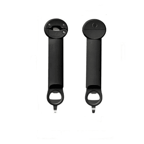 Black Multi-Functional Adjustable Can and Bottle Opener - Heavy Duty Jar