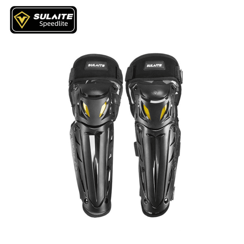 Motorcycle Knee Pads Shin Guards Long PP Shell Protective Gear for Motocross