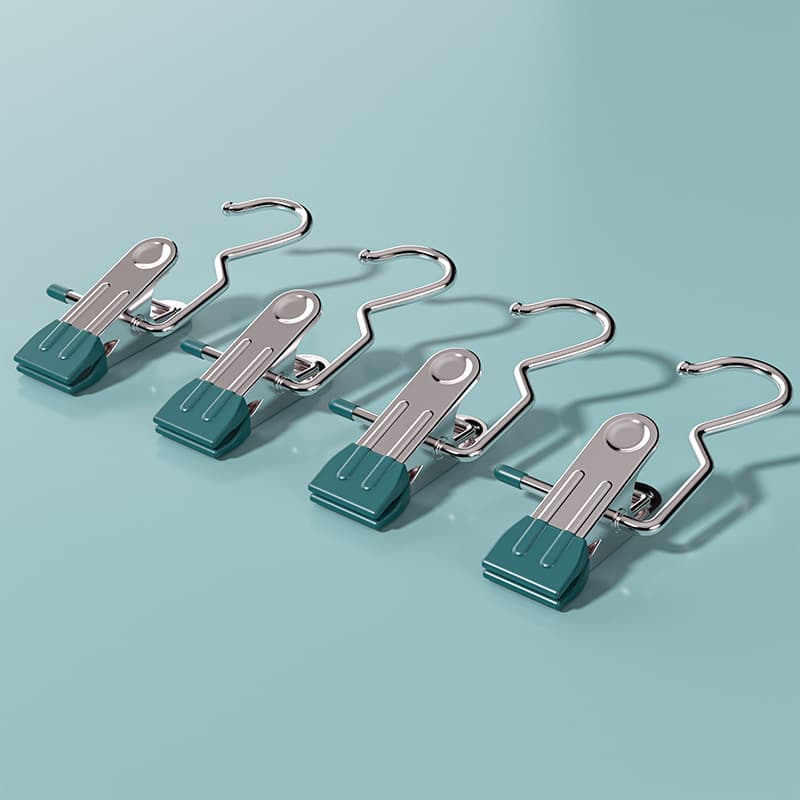 Dark green Stainless Steel Hanging Clips (35-Piece) - Strong Grip for Pants