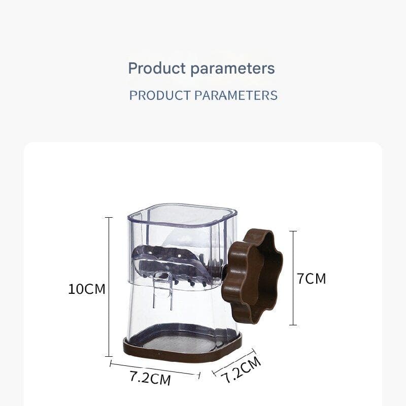 Coffee color Manual Nut & Chocolate Grinder - Effortless Peanut Walnut