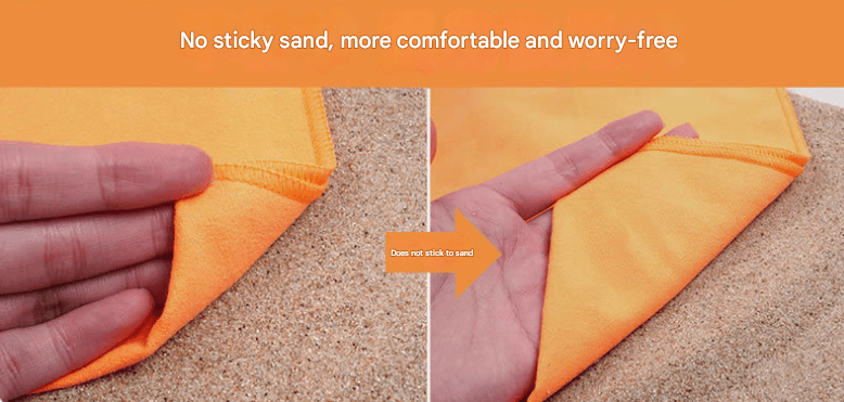 2-Piece Light Purple Quick-Dry Microfiber Sports Towel with Travel Case