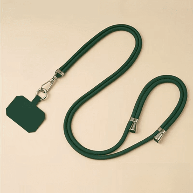 3-Pack Adjustable Green Crossbody Phone Lanyards - Dual Wear Modes, Two-Ways