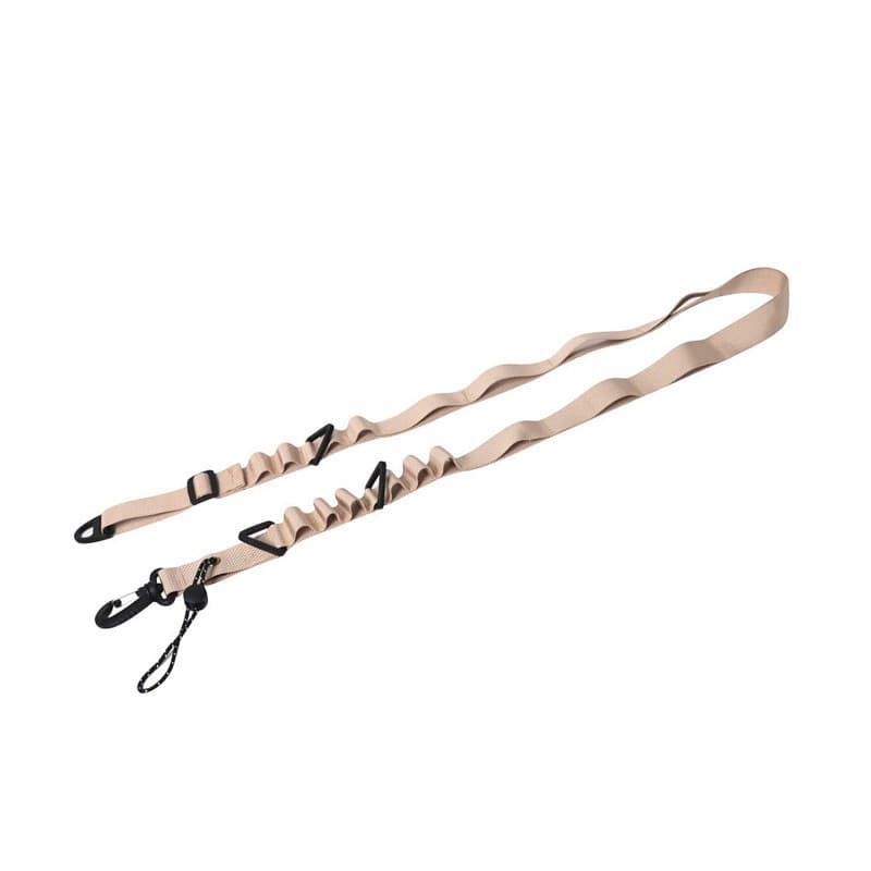Khaki 4 PCS Heavy-Duty Outdoor Utility Strap - Multi-Purpose Camping Gear & Bottle Hanging Lanyard