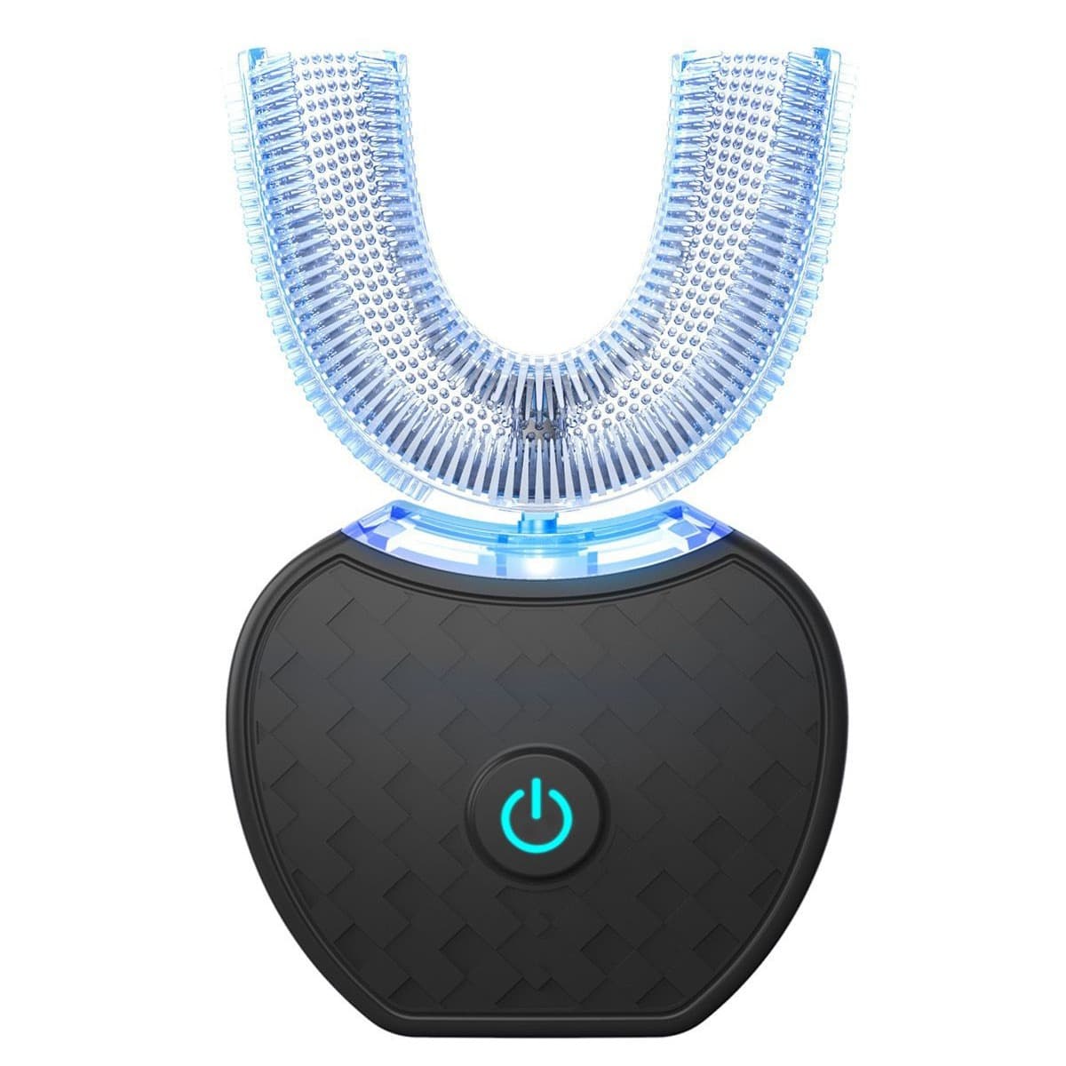 U-Shaped Automatic Ultrasonic Electric Toothbrush - 360 Deep - Black