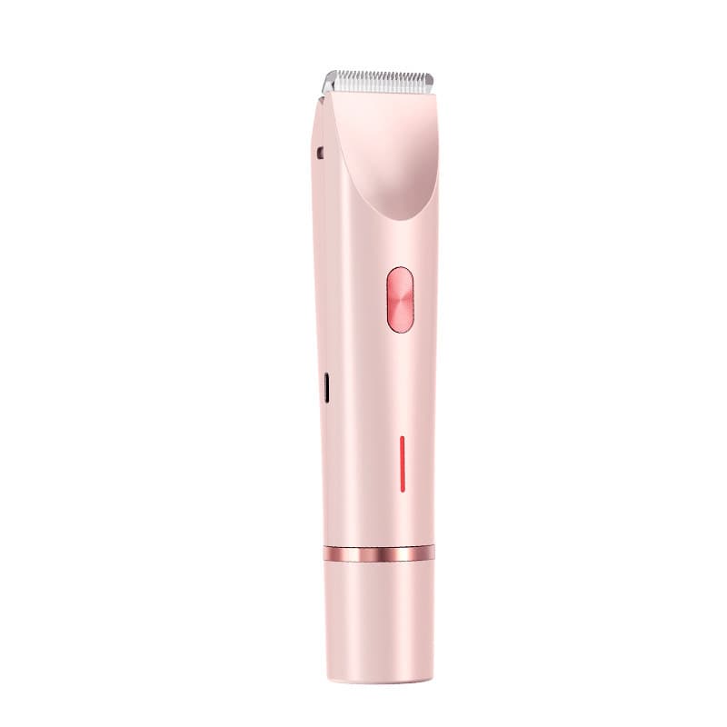 2-in-1 Ladies Electric Shaver & Trimmer - IPX7 Waterproof, USB-C - Pink