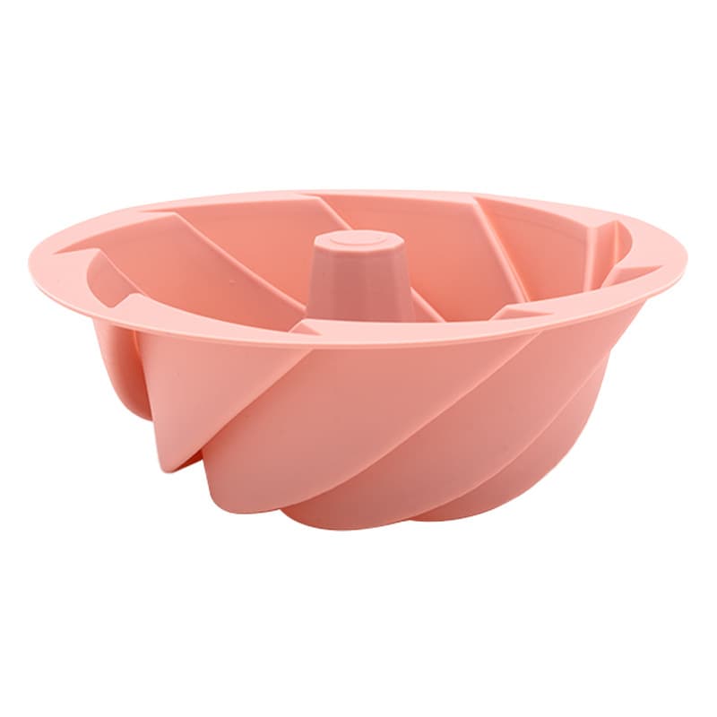 Pink Non-Stick Silicone Cyclone Cake Pan Set (10 Molds) - Perfect