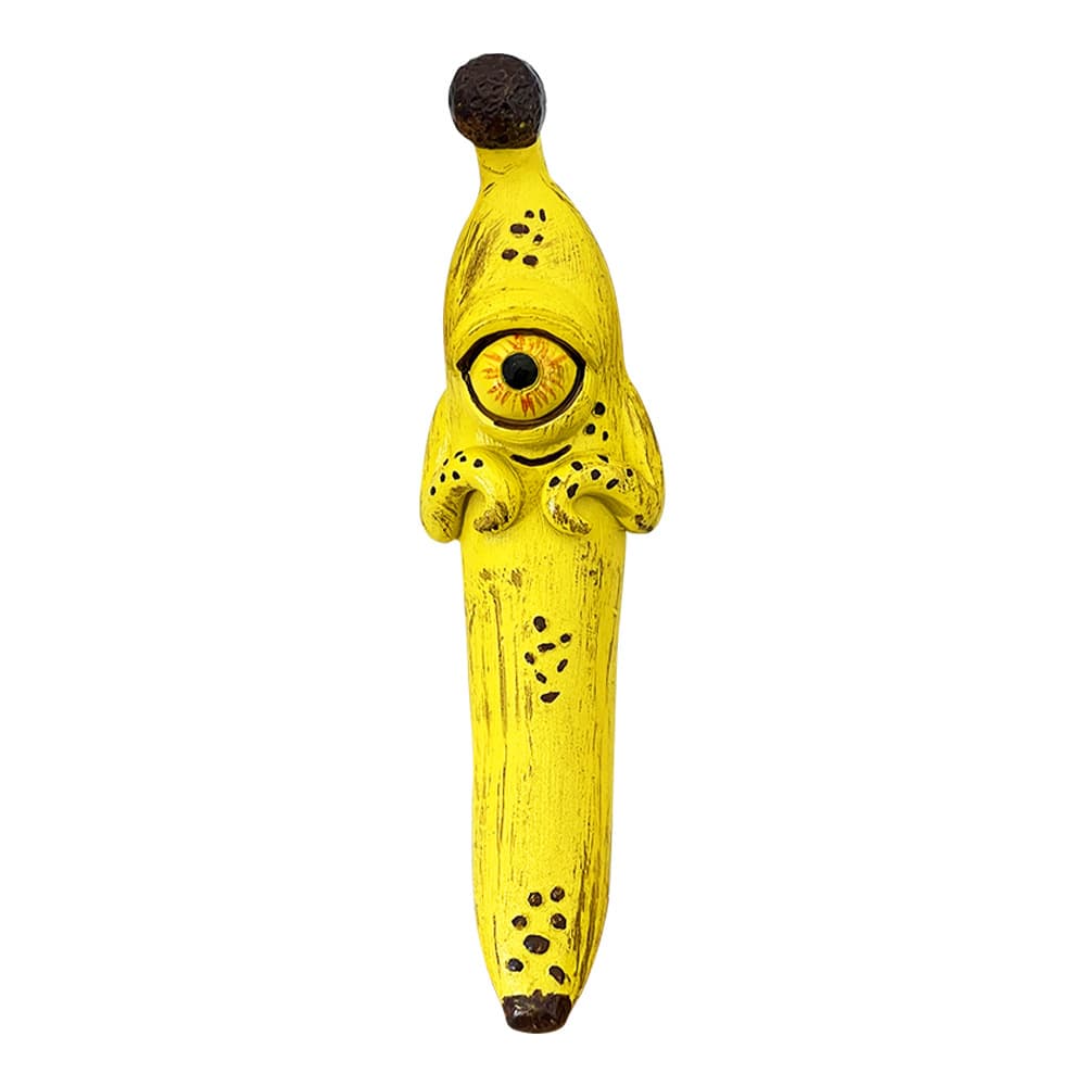 3-Piece Style 1 Yellow Whimsical Magic Banana Monster Figurine - Quirky