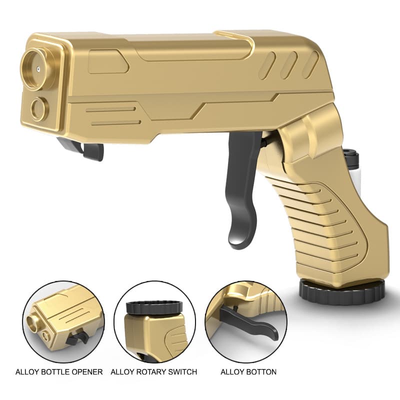 Gold Champagne & Beer Spray Gun - Ultimate Party Starter & Drink Dispenser