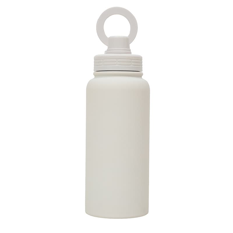 White 35oz Stainless Steel Insulated Sports Bottle - White Steel