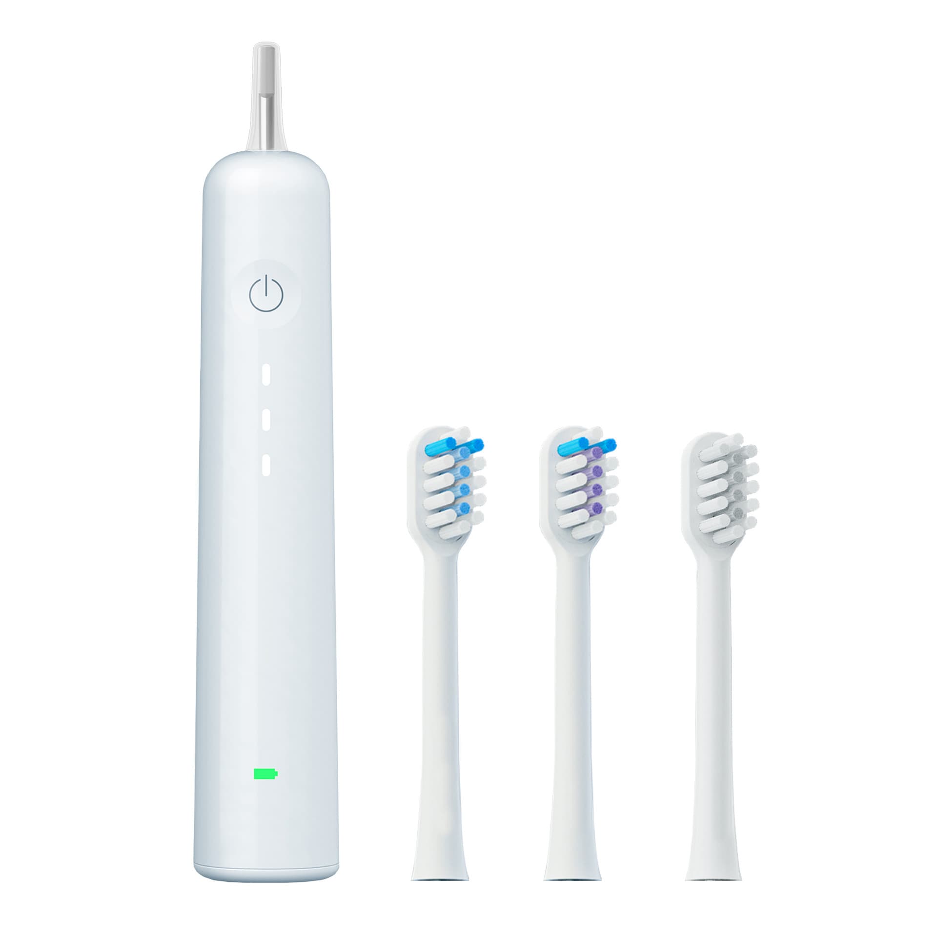 Electric Toothbrush with Ultra-Soft Gum Guard Brush Heads - IPX7 - Blue