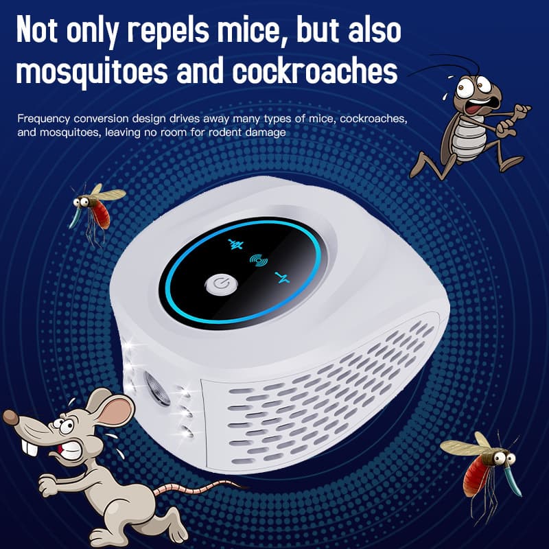 Advanced Ultrasonic Pest Repeller - Multi-Frequency Sound Waves - White