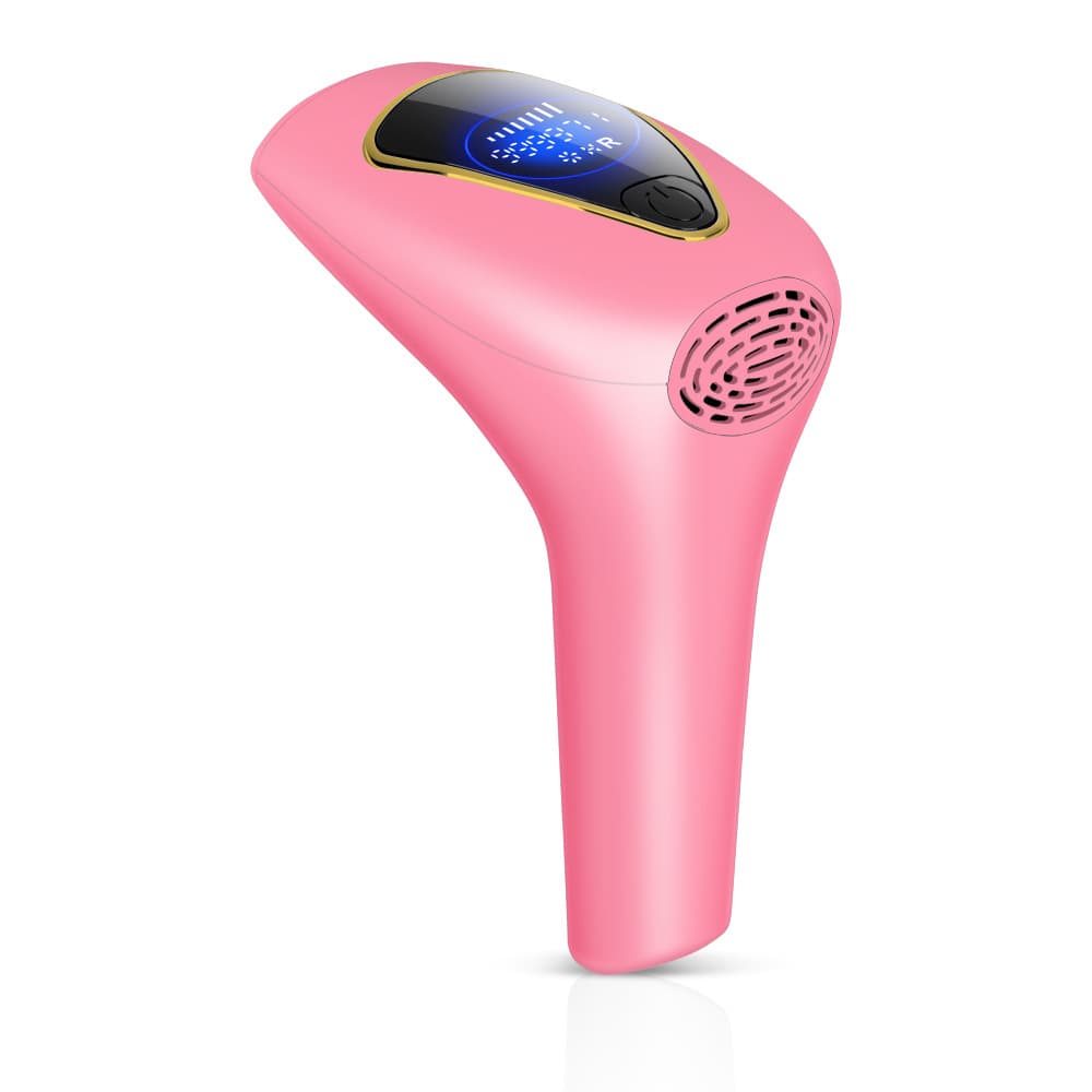 IPL Laser Hair Removal Device - 990,000 Flashes, 8 Intensity Levels - Pink
