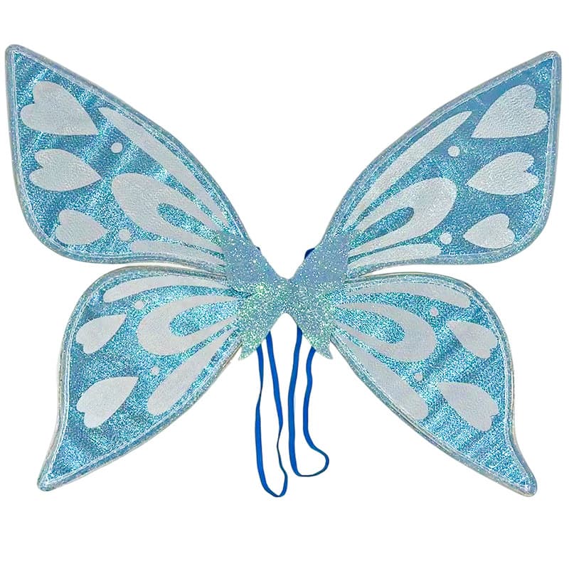 Blue Sparkling Fairy Wings - Lightweight Glitter Butterfly Costume Accessory