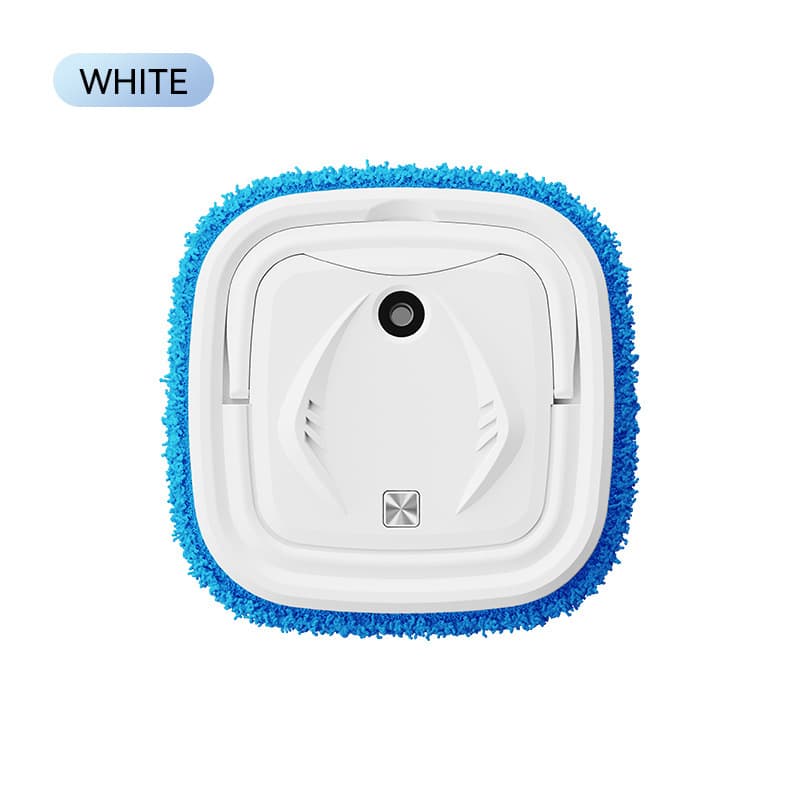 White Smart Robotic Floor Mop with Humidifier Spray - Ultra-Slim Automatic